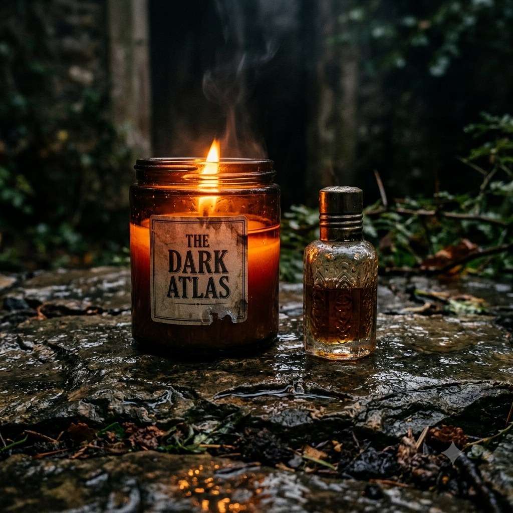 Scent of the Ruins Candle and Concentrated Ittar Vial
